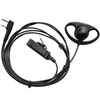 10BUC Receptorul Pentru Kenwood 2 Pini Două Fel de Radio Cască D Cu suport PPT Și Microfon Pentru Walkie Talkie Pentru Baofeng UV-5R