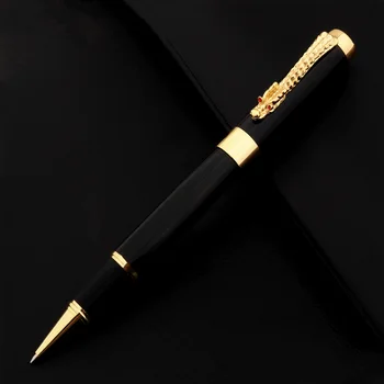 De înaltă Calitate 1300 Black Dragon Birou de Afaceri de 0,5 mm Peniță Rollerball Pen Elev de Școală, Rechizite Negru de Cerneală Pixuri
