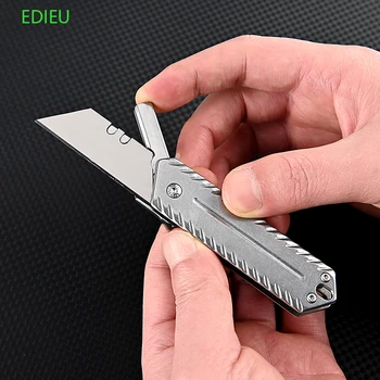 EDC Mare Hardnesnless Oțel cuțit de Arta Inlocuit Lama Cutit Multifunctional Express Caseta de Cuțit de Supraviețuire în aer liber