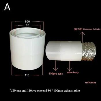 1 buc Ventilator Conductei pentru conductele de evacuare guri de ventilație toaletă bucătărie conductă de aer Furtunul de Ventilație ventilație