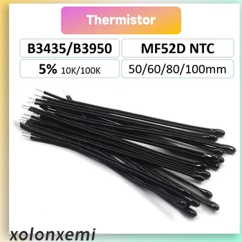 4buc 5% Termistor NTC cu Coeficient de Temperatură Negativ MF52D 10K 100K Senzor de Temperatură B3435 B3950 Sonda Bandă Linie
