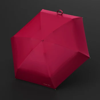Plat Mini Umbrela Cinci Pliabil Protectie UV, Parasolar Umbrela de Ploaie Portabil în aer liber de Vară Buzunar Umbrela Sunny Fete Cadouri