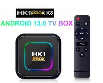 HK1 RBOX K8 TV Box Android 13.0 RK3528 Quad Core 2G/16G 4G/32G 64G 2.4 G 5G Dual WIFI 6 BT5.0 H. 265 8K UHD Smart Media Player