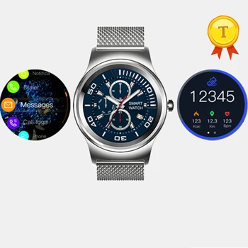 Cele mai noi ajungând ceas Inteligent Bluetooth 4.0, Impermeabil Smartwatch Bărbați Agenda Înregistrare Vocală Ceas Pentru Android și IOS telefoane