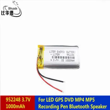 Litru de energie baterie 3.7 V 1000mah 952248 Litiu-Polimer LiPo Baterie Reîncărcabilă Pentru LED-uri GPS DVD MP5 Înregistrare Pen Bluetoot