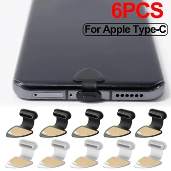 2/4/6pcs Portul de Încărcare Anti-Praf, Murdărie Plug pentru Apple iPhone Samsung Huawei Port USB de Tip C Protector de Silicon Dustplugs Acoperi