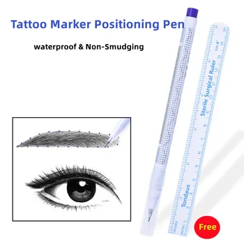 Tatuaj Marker Corp Piele Chirurgicale Punct De Poziționare Microblading Broda Sprânceană Creion De Buze Înălbitor Localizare Ștergându-Pen
