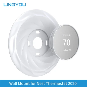 LINGYOU Perete Placă de Acoperire Compatibil cu Google Termostatul Nest 2020 Accesorii Instalare Ușoară -Termostat Nest Trim Kit