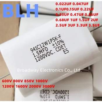 2 BUC CDE 941C Non-inductive de absorbție condensator 1600V 1600VAC 0.33 UF .33MFD 0.47 UF .47MFD 1UF 1MFD 1,5 UF 1.5 MFD 2UF 2MFD