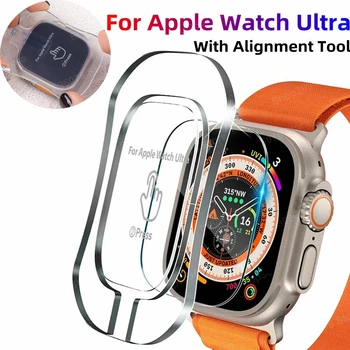 Pentru Apple Watch Ultra 49mm Sticlă Călită Cu Automate Stick Film Instrument Folie de protectie Ecran Pentru iWatch Seria 8 Ultra 49mm