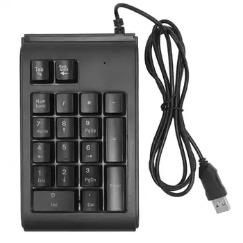 USB Cablu Pad Număr Redus de Zgomot Plug și să se Joace cu Fir Mecanice Tastatura Numerică Ergonomic, Portabil pentru Notebook-uri