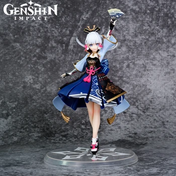 Genshin Impact Kamisato Ayaka Acțiune Figura Jucării 19cm Anime Kawaii Joc Statuie Model de Papusi de Colectie Ornamente Fata Cadouri
