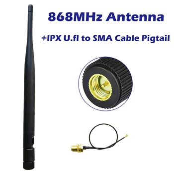 868MHz Kitul Antena 5dbi Externe Omni Interior Cu SMA Connecto-r+IPX U. fl la Cablu SMA Coadă pentru Amplificator de Semnal Router Lorawan