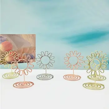 10BUC Foto Clipuri Lalele, Floarea-soarelui Iepure Forme Eticheta cu Numărul de Stand Desktop Decor Dublu Fețe Cartelei Consumabile Partid