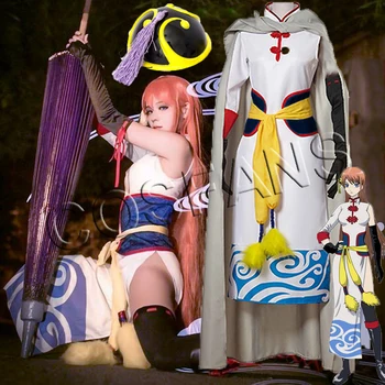 Anime Gintama Costume Cosplay Kagura Costume Cosplay Cheongsam Costume Cosplay Joc De Petrecere De Halloween Cosplay Costum Femei