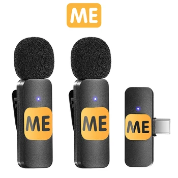 M-Microfon-S Lavaliera Wireless Mini Microfon de Anulare a Zgomotului de Înregistrare Microfon pentru iPhone, Telefon Android Live Streaming Interviu Vlog