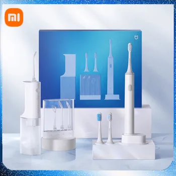 XiaoMi Igienă Orală Set ortable Irigator Oral T500 MIJIA Periuta de dinti Electrica Xiaomi Mijia Cutie de Cadou cu Discount Set MES601