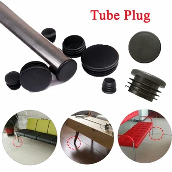 16pcs Rotund Tub de Plastic Interior Plug pentru Otel / Teava din PVC Decupare Capac din aliaj de scara picior de scaun Mobilier acoperire Protector Tampoane