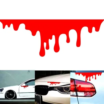 Mașina Roșie de Sânge Autocolante Reflectorizante Auto Cool Decalcomanii de Lumina a Corpului Barei de protecție Autocolant Acoperă Auto-styling