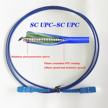 SC/UPC-SC UPC 1M 2M 3M 5M 10M 15M Blindate fibre Patch Cord SM Modul Single SC UPC FTTH Fibra Optica Patch Cablu