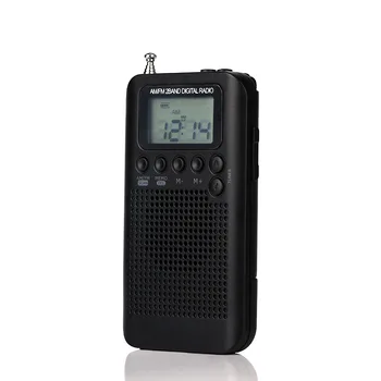 Portabil SUNT FM Radio Digital Dual Band de Buzunar Mini Digital Tuning Radio Receptor cu Ecran LCD de 3,5 mm Jack pentru Căști