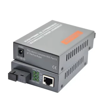 Fibra Optica Echipamente 1GE Ethernet RJ45 de Emisie-recepție HTB-3100A/B 1000M SM Singur SC Fibră Optică Media Converter