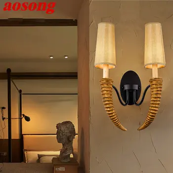 AOSONG Moderne Coarne de Perete de Lumină Creative Lampă candelabru de perete cu Led-uri pentru Casa Living, Dormitor Noptieră Pridvor Decor