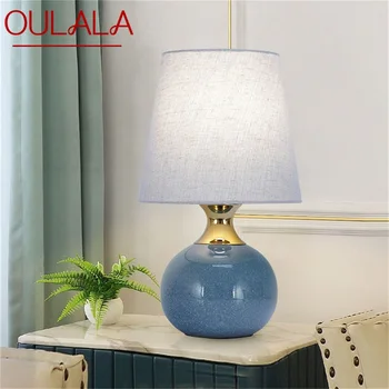 ANITA Touch Dimmer Masă de Birou Lumina de Ceramică Contemporană Lux Lampa Decorativa pentru Casa Noptiera