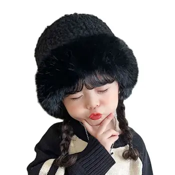 Copil Pălărie de Toamna Iarna pentru Copii Pluș Pescar Pălărie Îngroșat Iarna Caldura Versiunea coreeană de Personalitate Fete Căciuli, Pălării