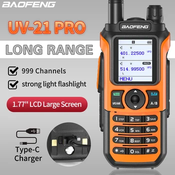 BaoFeng UV-21 Pro Profesionale Puternice Walkie Talkie 50 KM Rază Lungă Dual Band Două Radiouri Upgrade UV5R MAX V2 UV9R UV10R