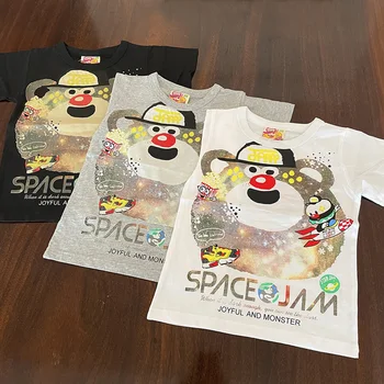 Ja M T-Shirt Băieți Fete Maneci Scurte Tee Modelul Universului Spațiu de Vară de Îmbrăcăminte pentru Copii