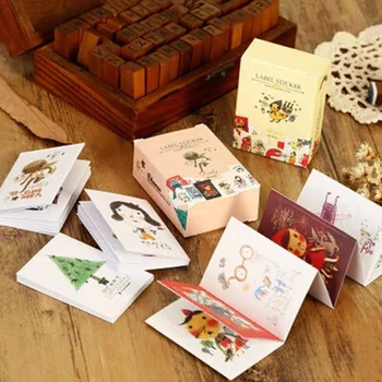 Mai Multe Stiluri! ! 48 Foaie Autocolant Coreea de Papetărie cutie de Chibrituri Cutie Autocolant Jurnal Decor de Hârtie DIY Desene animate Sigiliu Autocolant