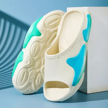 New Sosire Bărbați Non-alunecare de Flip-Flops Ourdoor Diapozitive Apartamente Interioare de uz Casnic Sport Adidasi Sandale cu Talpă Moale Respirabil Papuci