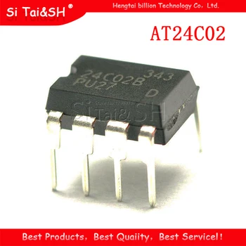 10piece Original AT24C02 24C02N 24C02BN 24C 02 DIP-8 Chipset IC