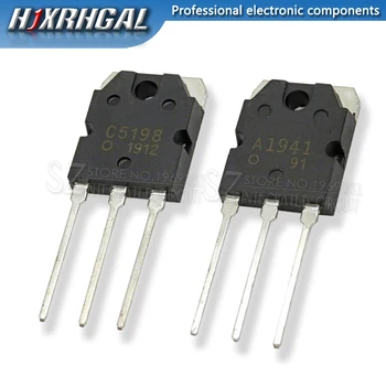 10BUC 5pairs 2SC5198 2SA1941 TO3P (5PCS A1941 + 5PCS C5198) SĂ-3P Tranzistor original autentic HJXRHGAL