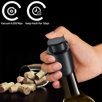 ABS Vid Sticla de Vin Dop de Vin Rosu Dop Sigilat Depozitare Vid de Memorie Dop de Vin Împinge Stil Bara de Instrumente accesoriile de bar de Vin Cork