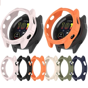 Ecran Protector Caz pentru Garmin Forerunner 265/265S Smartwatch TPU Capace de Protecție Zgâriată Complet Bara de protecție de Protecție Coajă