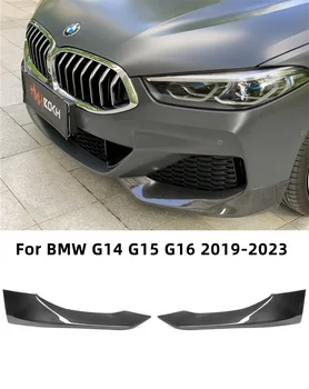 Pentru BMW Seria 8 G14 G15 G16 2019 2020 2021 2022 Uscat Fibra de Carbon Mașină de Barele de protecție din Față Repartitoare de Buze Șorțuri Folie Unghi Protector