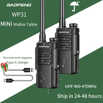 Baofeng WP31 Profesionale Walkie Talkie Impermeabil Mini-Două Fel de Radio UHF 400-470mHz de Sprijin de Tip C de Încărcare Upgrade BF-888S