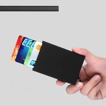 De metale profesional business card caz, portabil titularul cardului de afaceri, poate deține 20 de cărți de vizită