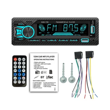Radio auto 1Din Srereo Bluetooth, MP3 Player, FM-Receptor AUX/USB/TF