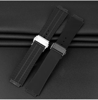 Trupa ceas Pentru HUBLOT BIG BANG Silicon 26mm*19mm 25mm*17mm Impermeabil Bărbați Curea de Ceas Lanț de Ceas din Cauciuc Ceas Brățară de Lanț