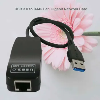 USB 3.0 pentru a 10/100/1000 Gigabit Ethernet RJ45 LAN Adaptor de Rețea placa de Rețea Pentru Plug and Play USB Ethernet PC Laptop