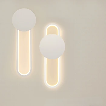 Minimalist Creative Simplu Modernă cu LED-uri Lampă de Perete Dormitor Lampă de Noptieră Lampa de Perete Scări Living Lămpi