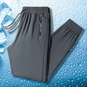 2023 Vara Noi de Gheață de Mătase, Pantaloni pentru Bărbați, Casual, Sport iute Uscat Pantaloni Fashion Pantaloni Stretch 22001