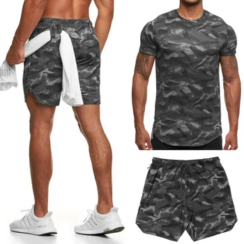 Bărbați Îmbrăcăminte pentru Bărbați Cămăși Seturi de Moda de Vara 2 Seturi de Piese Usoare Mens cu Maneci Scurte în aer liber Sport