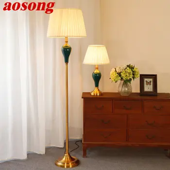 AOSONG Ceramice Moderne Lampa de Podea Creative American Simplu în Picioare Lumini LED Decor Pentru Casa Living Dormitor Studiu