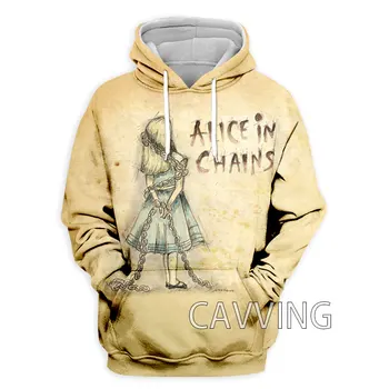 Noua Moda de Imprimare 3D Alice In Chains Rock Hanorace Jachete cu Glugă Harajuku Hanorac Bluze Topuri Haine pentru Femei/barbati