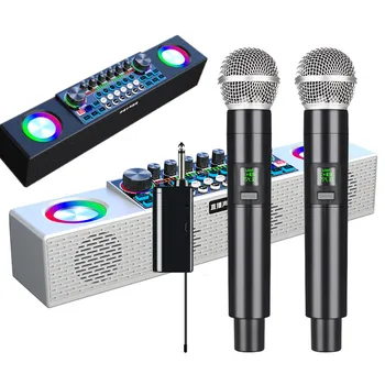 Live placa de Sunet Boxe Karaoke Wireless Bluetooth Microfon Mixer Changer Voce Pentru transmisiunea Live/Petrecere/PC/Telefon Mobil