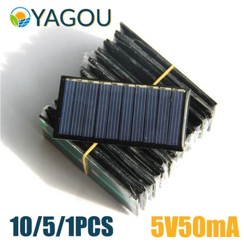 YAGOU 5V 50mA Panou Solar Portabil Mini animale de COMPANIE Placa de Jucării 10/5/1BUC în aer liber DIY Mini Sistem Solar Baterie Încărcătoare de Telefon Acasă